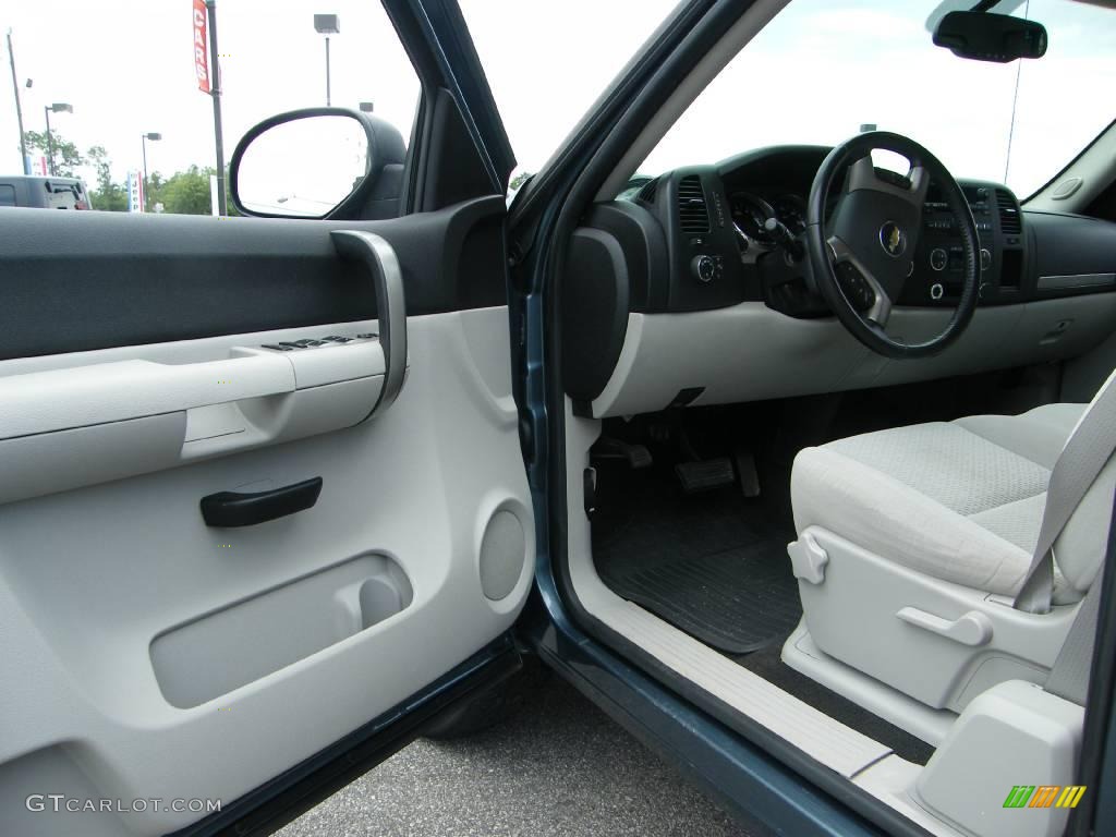 2007 Silverado 1500 LT Extended Cab 4x4 - Blue Granite Metallic / Light Titanium/Dark Titanium Gray photo #13