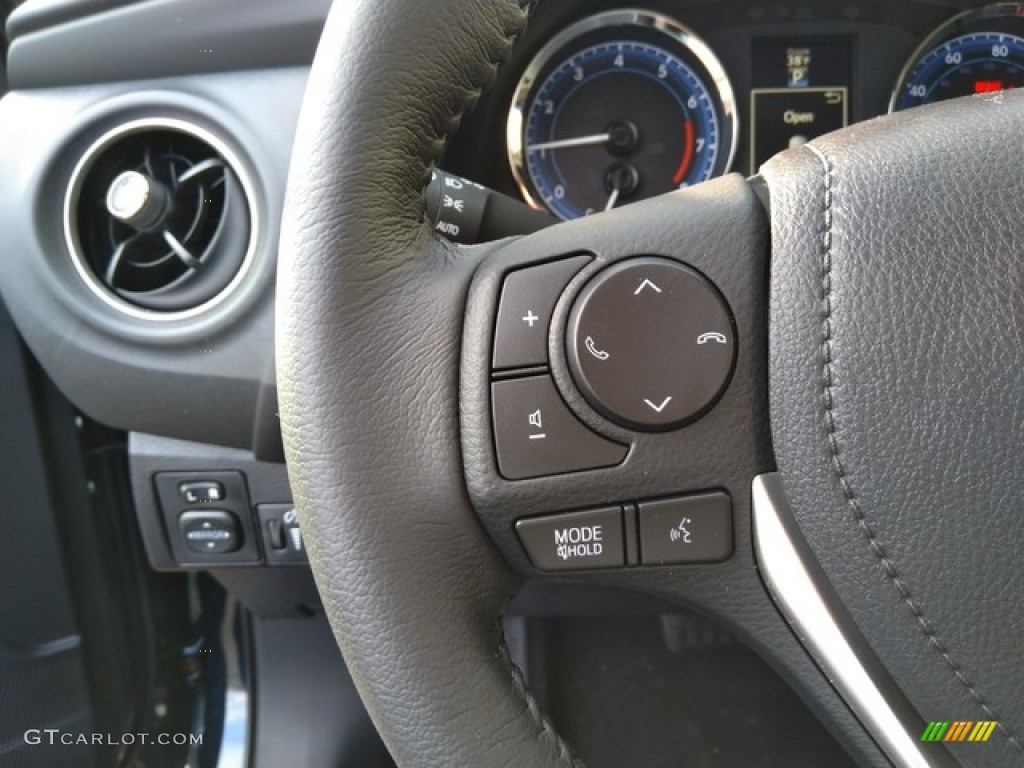 2019 Toyota Corolla XSE Black Steering Wheel Photo #130989563