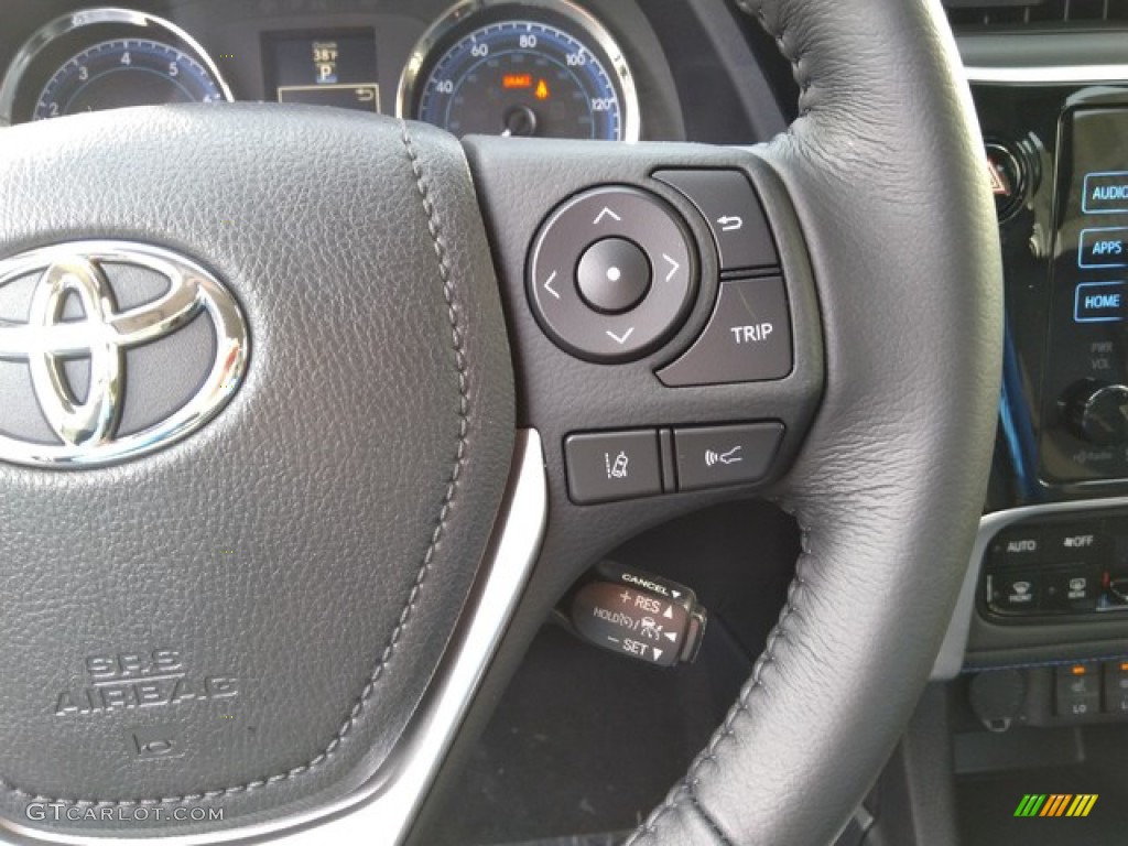 2019 Toyota Corolla XSE Black Steering Wheel Photo #130989599