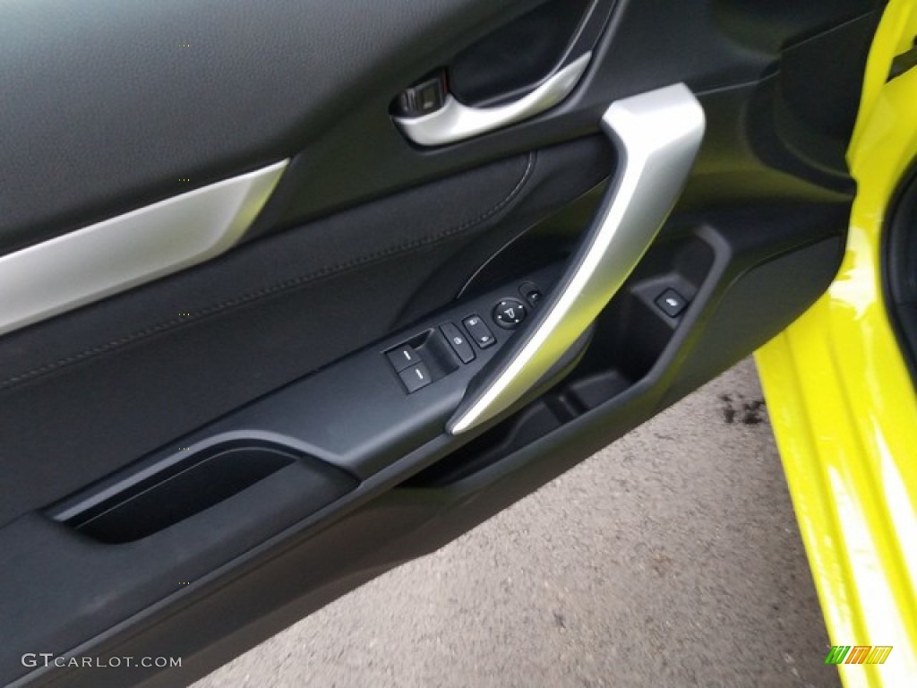 2019 Civic EX Coupe - Tonic Yellow Pearl / Black photo #9