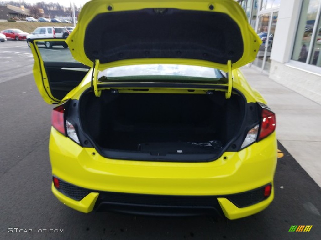 2019 Civic EX Coupe - Tonic Yellow Pearl / Black photo #24
