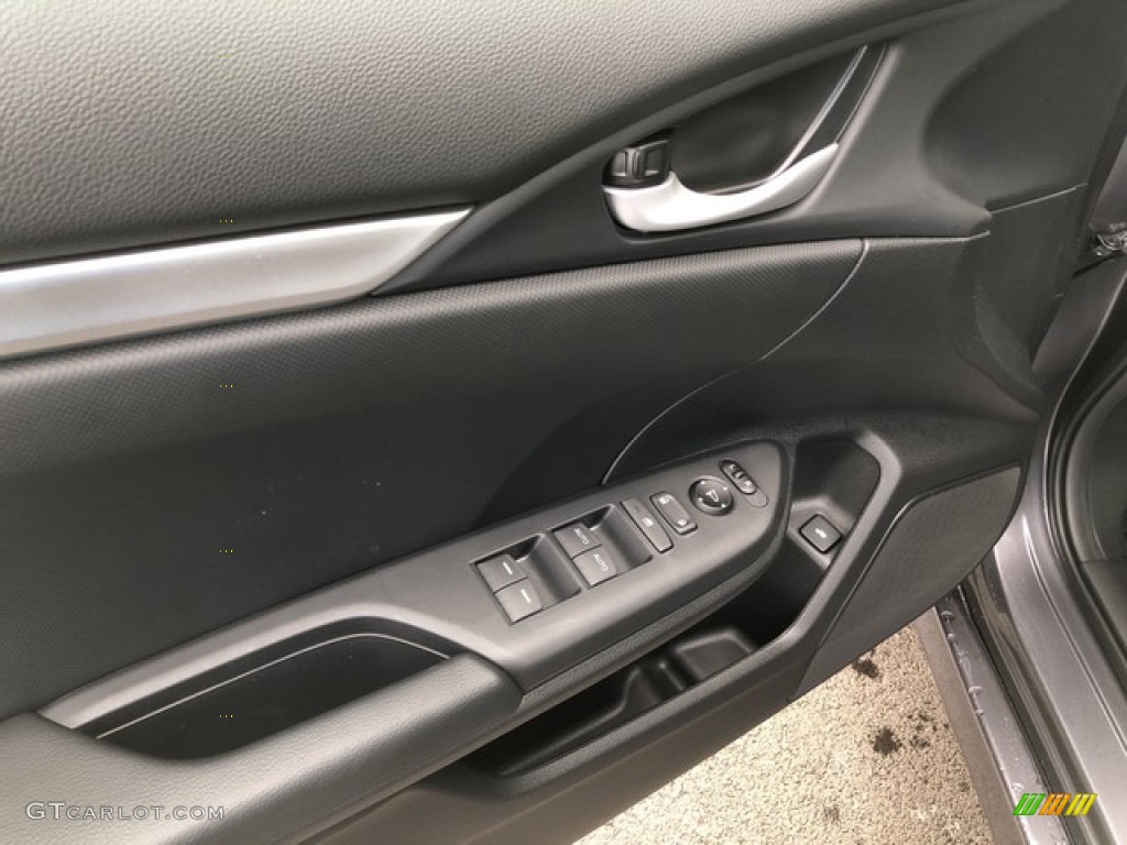 2019 Honda Civic Sport Sedan Black Door Panel Photo #130993178