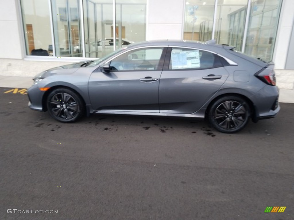2019 Civic EX Hatchback - Polished Metal Metallic / Black photo #1