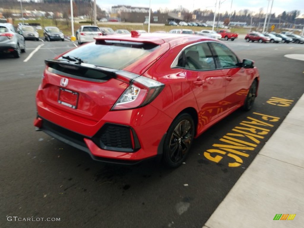 2019 Civic EX Hatchback - Rallye Red / Black photo #5