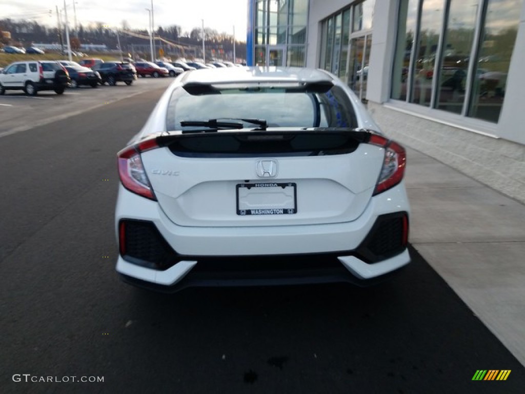 2019 Civic EX Hatchback - White Orchid Pearl / Ivory photo #4