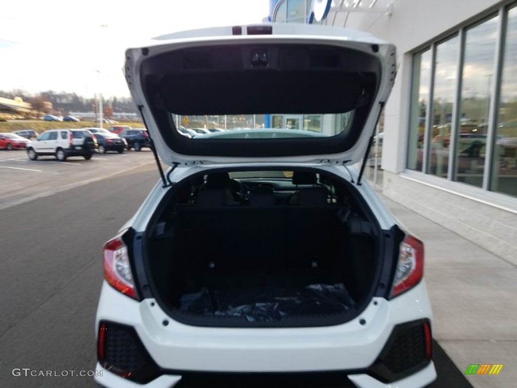 2019 Civic EX Hatchback - White Orchid Pearl / Ivory photo #8