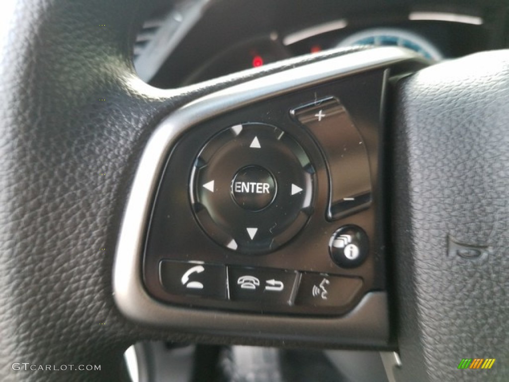 2019 Honda Civic EX Hatchback Ivory Steering Wheel Photo #130994669