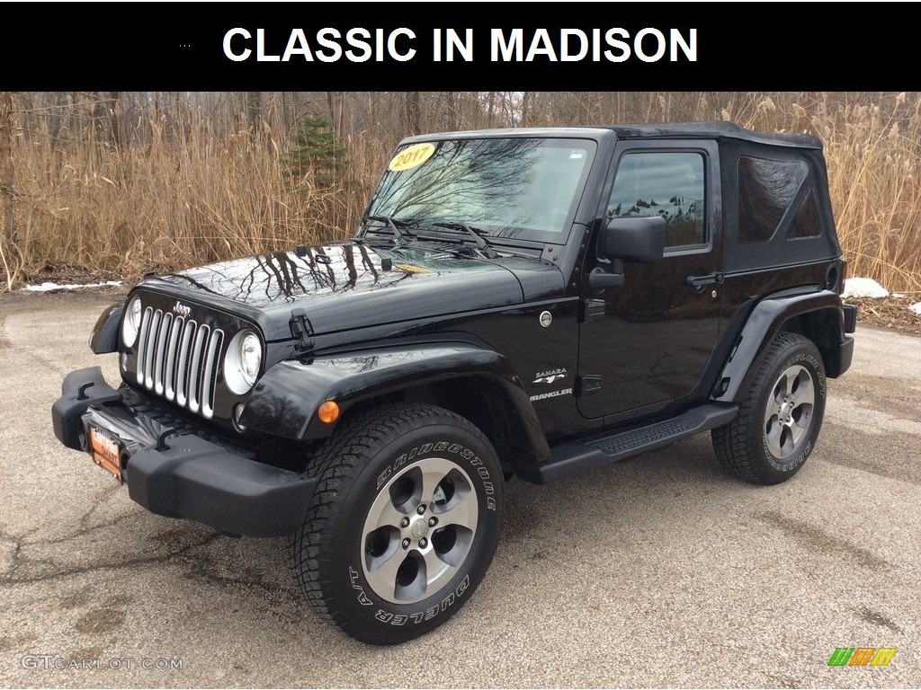 2017 Wrangler Sahara 4x4 - Black / Black photo #1
