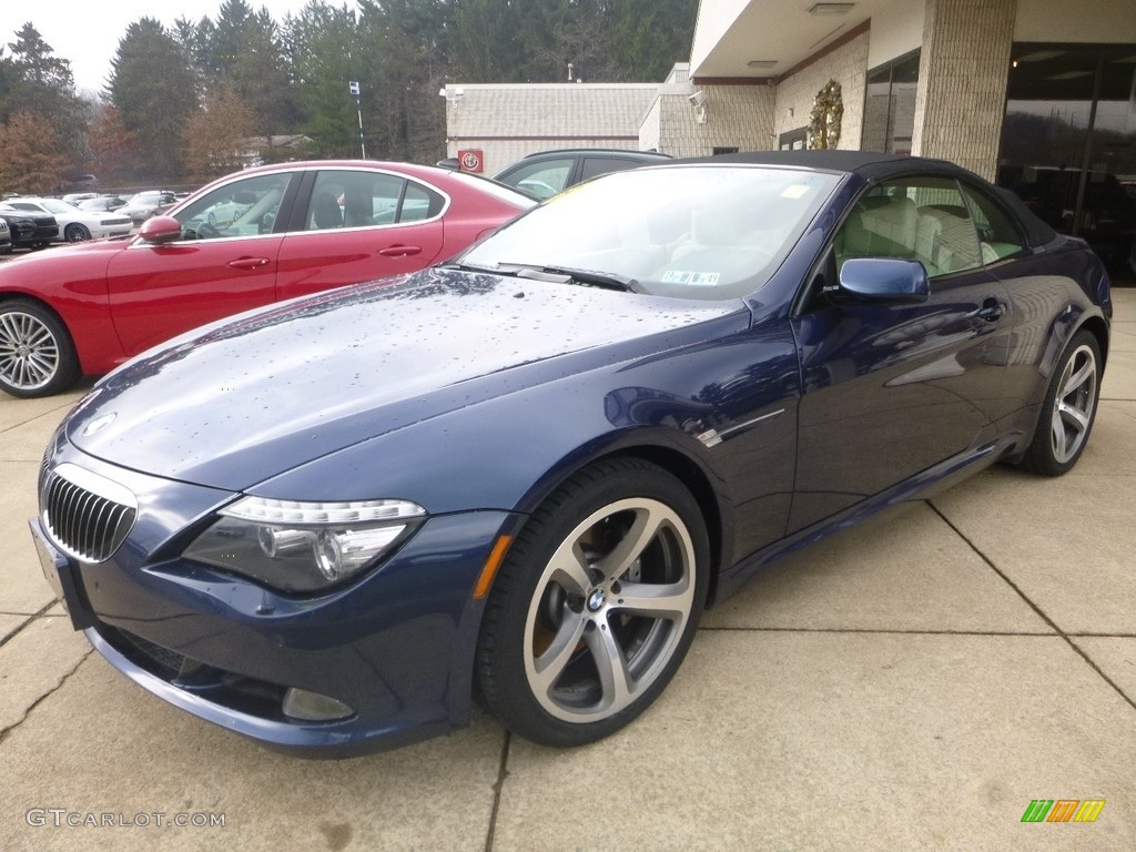 2008 6 Series 650i Convertible - Deep Sea Blue Metallic / Cream Beige photo #2