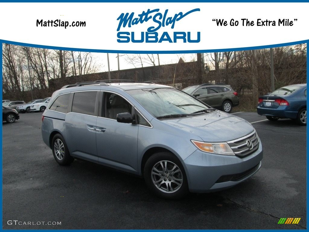 2011 Odyssey EX-L - Celestial Blue Metallic / Gray photo #1