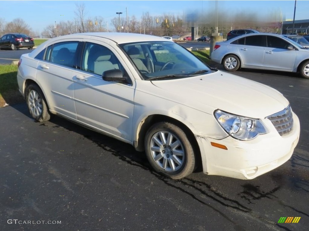 2007 Sebring Sedan - Stone White / Dark Slate Gray/Light Slate Gray photo #4