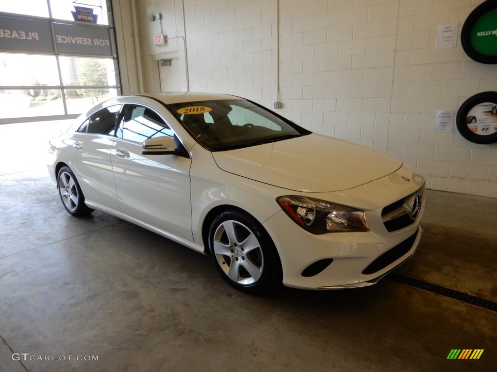 2018 CLA 250 4Matic Coupe - Cirrus White / Black photo #1