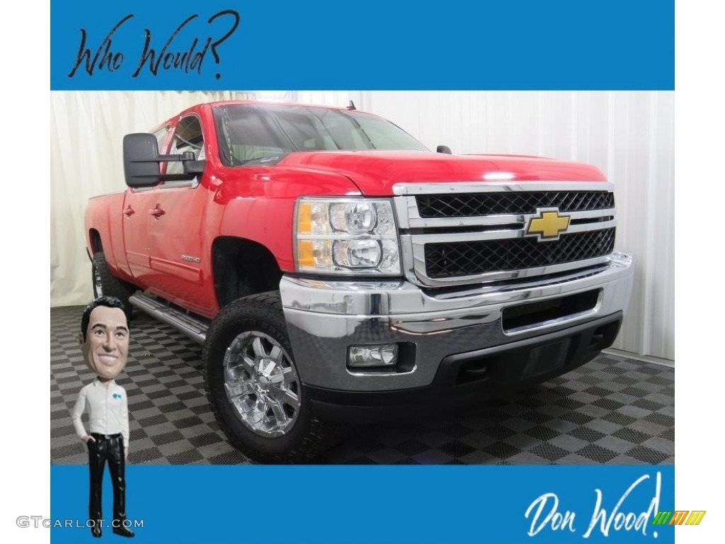 2014 Silverado 2500HD LTZ Crew Cab 4x4 - Victory Red / Ebony photo #1
