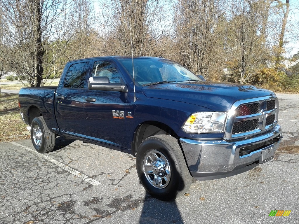 2018 2500 Tradesman Crew Cab 4x4 - True Blue Pearl / Black/Diesel Gray photo #4