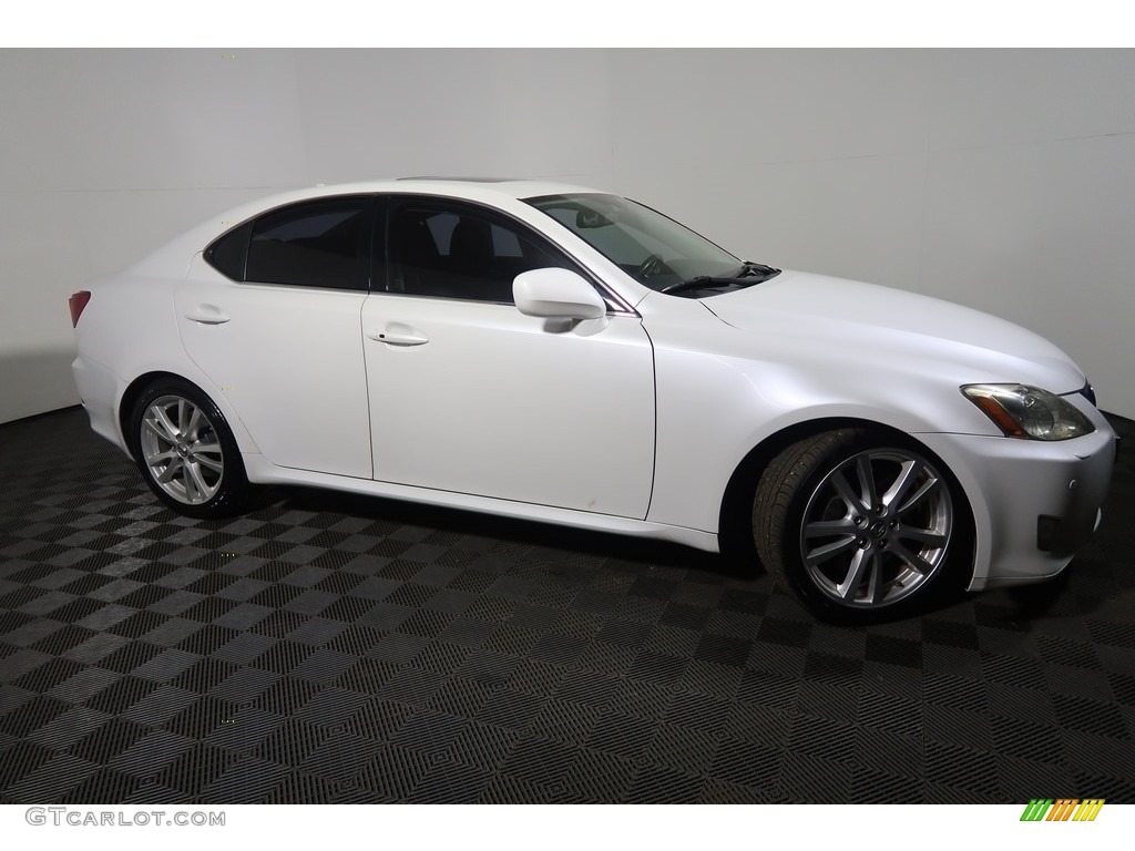 2008 IS 350 - Starfire White Pearl / Black photo #7