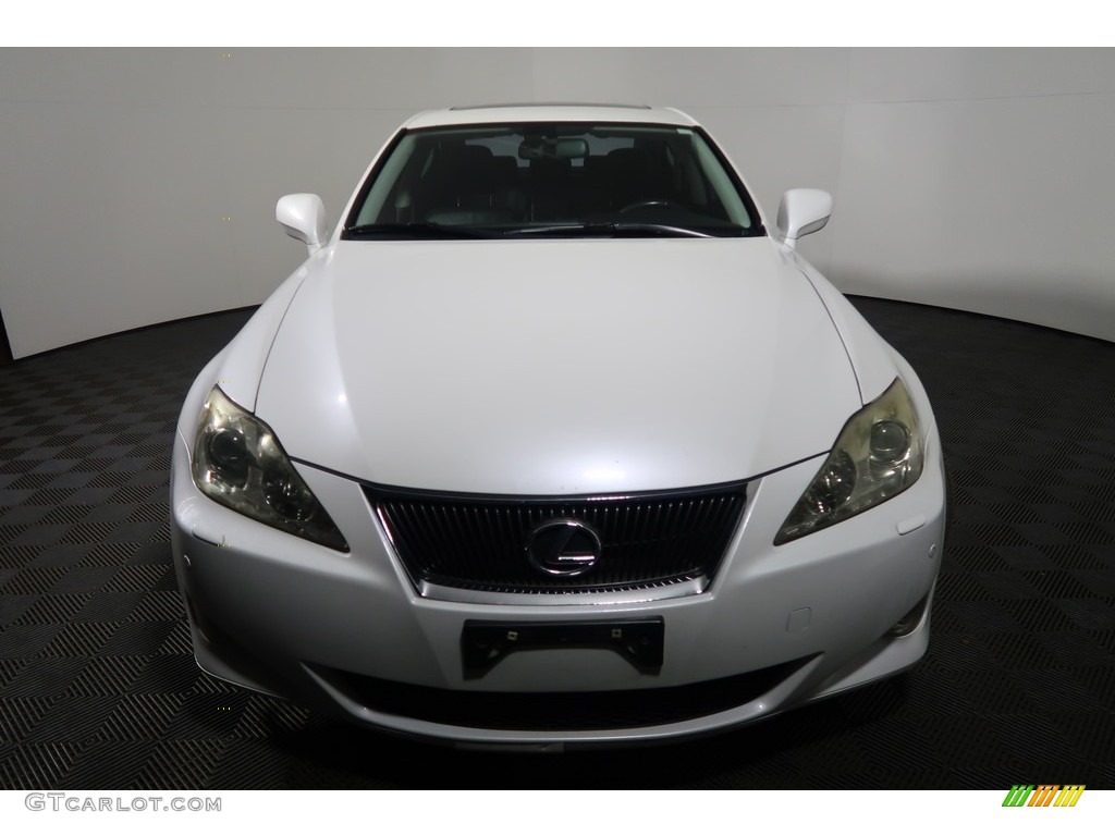 2008 IS 350 - Starfire White Pearl / Black photo #9