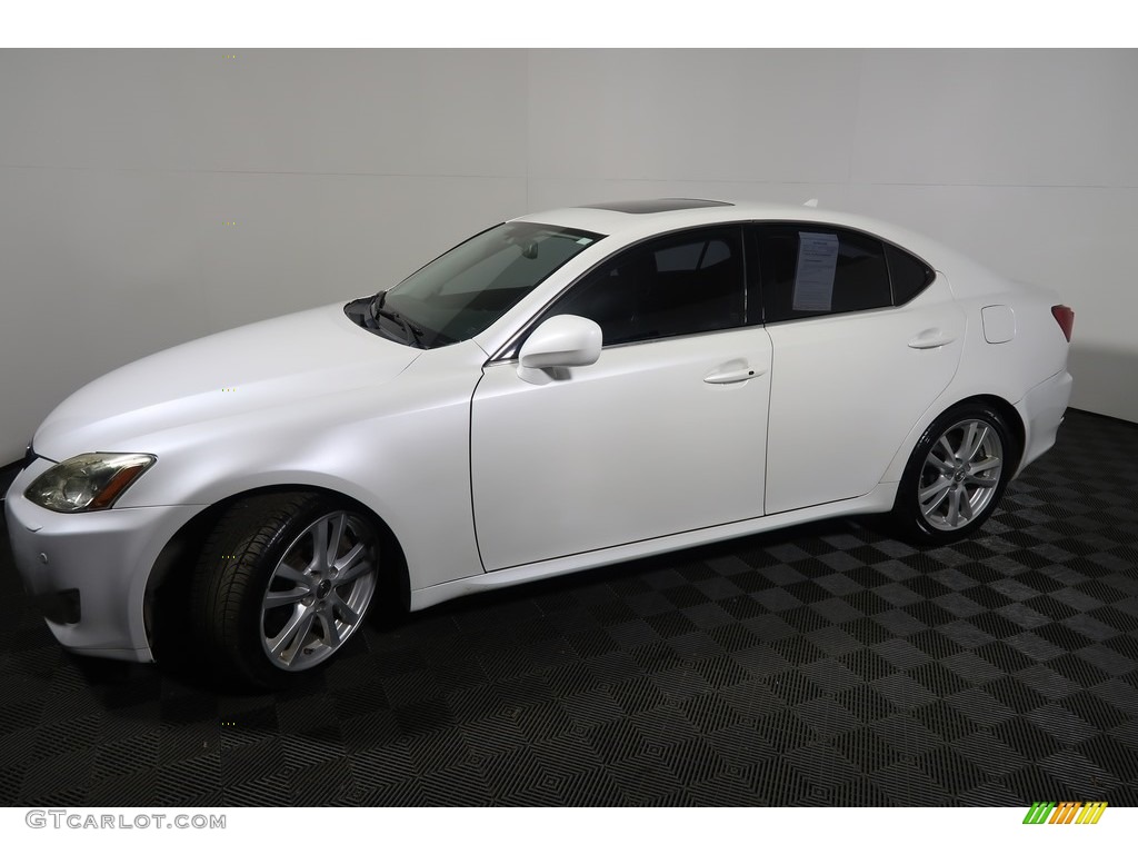 2008 IS 350 - Starfire White Pearl / Black photo #11