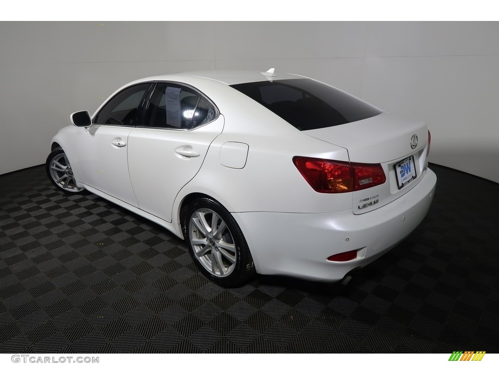 2008 IS 350 - Starfire White Pearl / Black photo #13