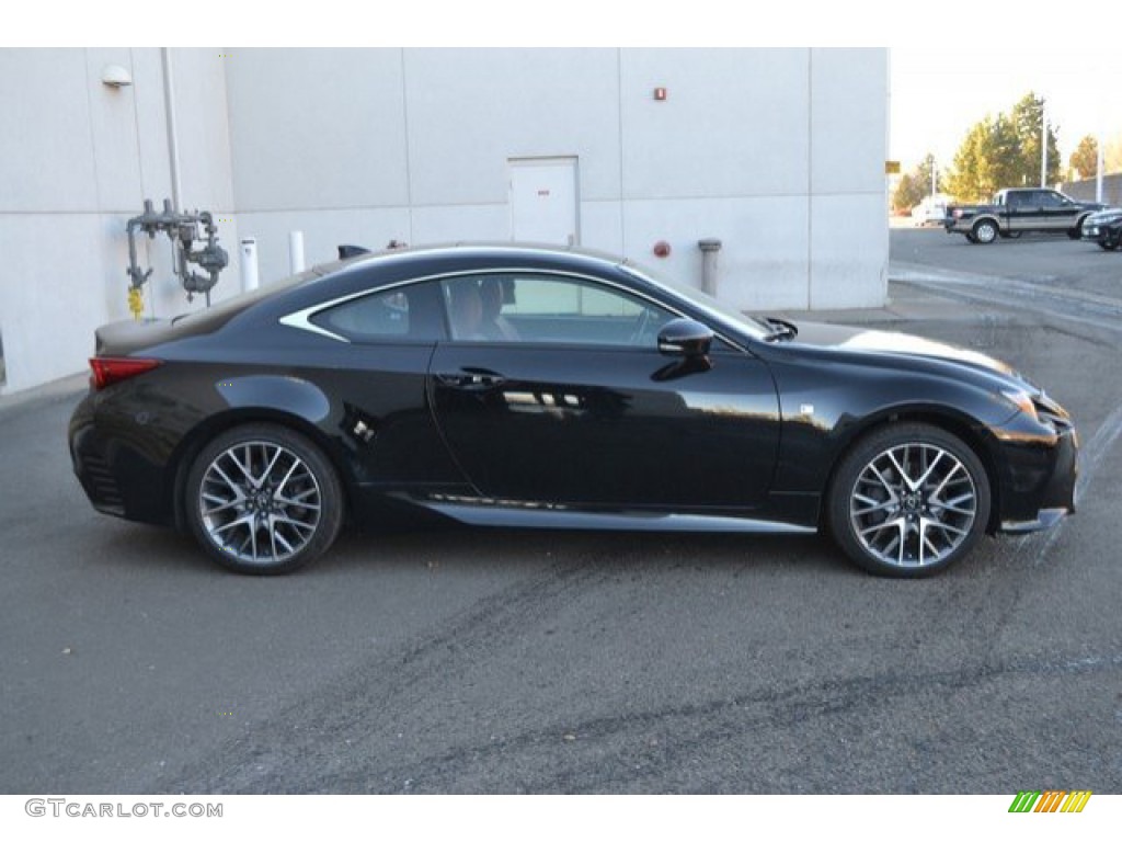 Obsidian Black 2016 Lexus RC 350 F Sport AWD Coupe Exterior Photo #131007917