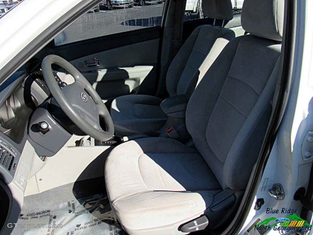 2008 Spectra EX Sedan - White / Gray photo #6