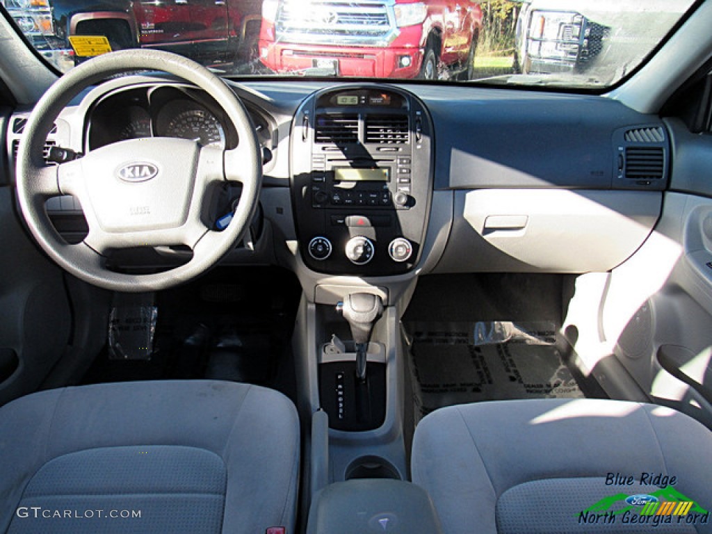 2008 Spectra EX Sedan - White / Gray photo #11