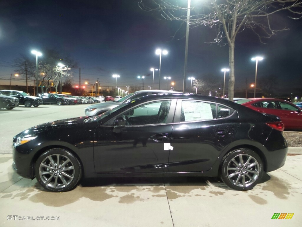 2018 MAZDA3 Touring 4 Door - Jet Black Mica / Black photo #2