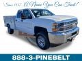 Summit White - Silverado 2500HD Work Truck Double Cab 4WD Chassis Photo No. 1