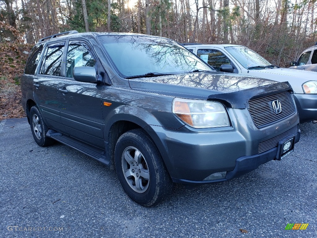 2007 Pilot EX 4WD - Aberdeen Green Metallic / Gray photo #1