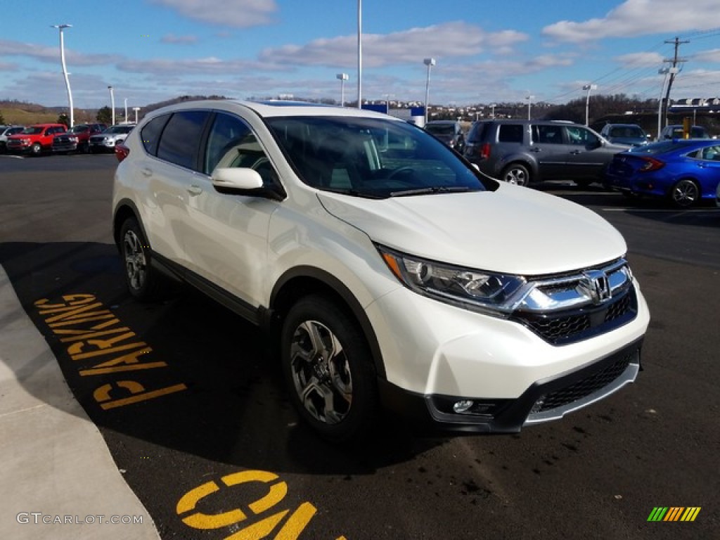 2018 CR-V EX AWD - White Diamond Pearl / Black photo #4