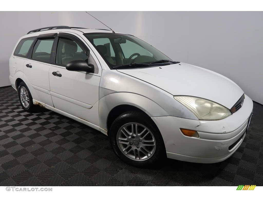2003 Focus ZTW Wagon - Cloud 9 White / Medium Parchment photo #4