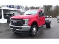 2019 Race Red Ford F350 Super Duty XL Regular Cab 4x4 Chassis  photo #3