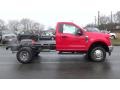 2019 Race Red Ford F350 Super Duty XL Regular Cab 4x4 Chassis  photo #8