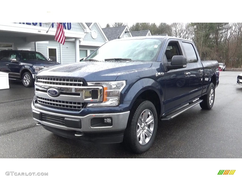 2019 F150 XLT SuperCrew 4x4 - Blue Jeans / Earth Gray photo #3