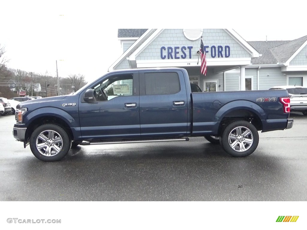 2019 F150 XLT SuperCrew 4x4 - Blue Jeans / Earth Gray photo #4