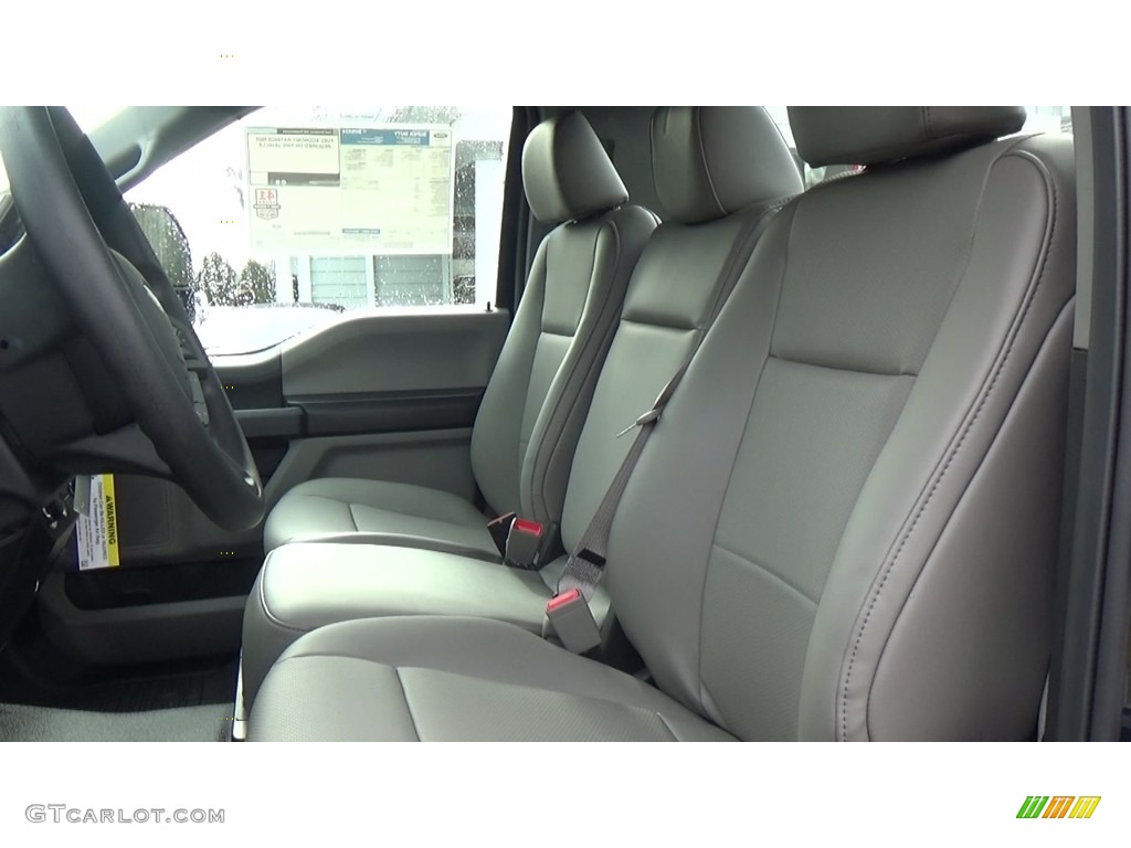 Earth Gray Interior 2019 Ford F350 Super Duty XL Regular Cab 4x4 Photo #131017986