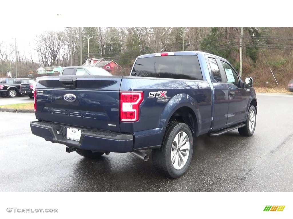 2018 F150 STX SuperCab 4x4 - Blue Jeans / Earth Gray photo #7