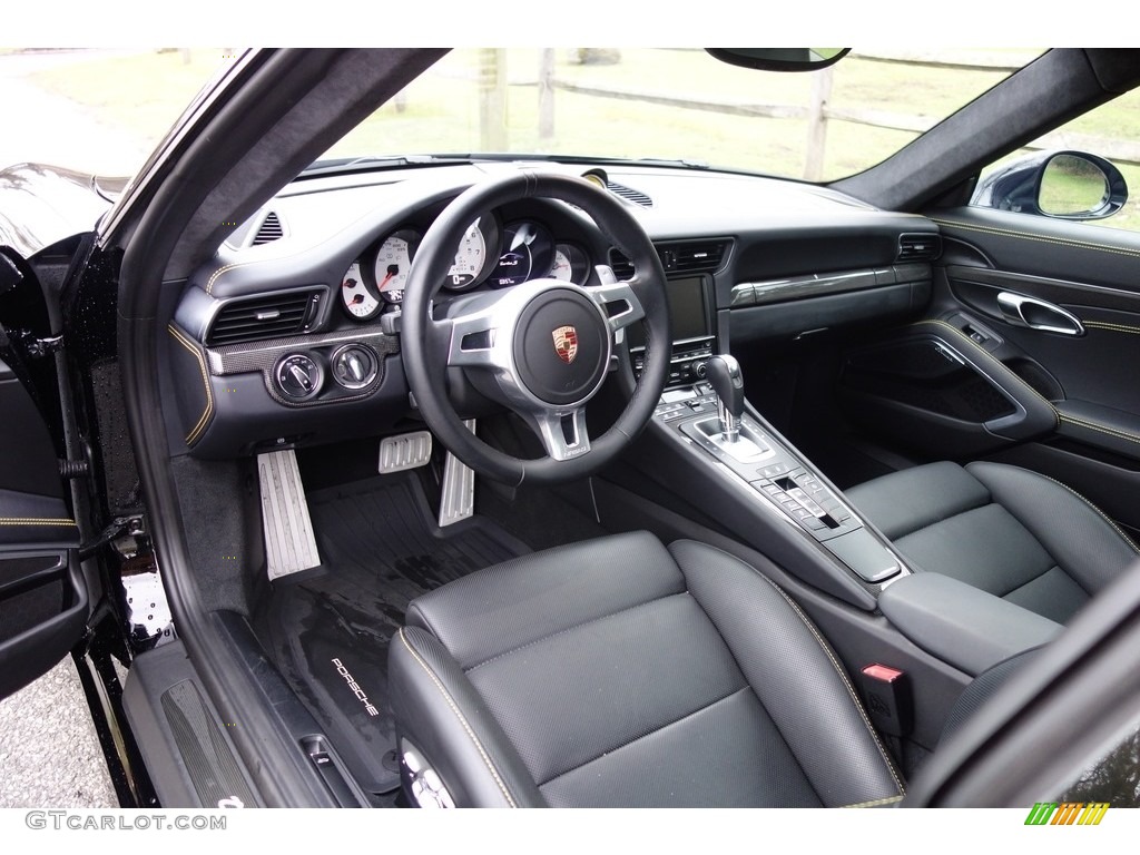 2015 911 Turbo S Coupe - Black / Black photo #10