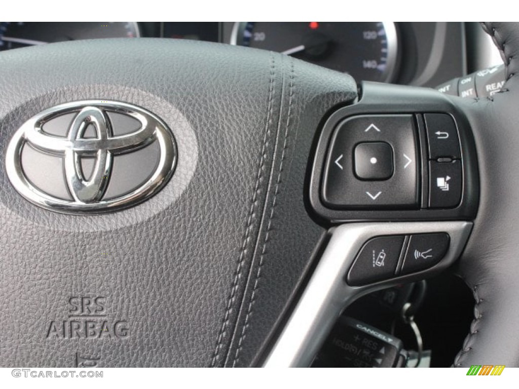 2019 Toyota Highlander LE Plus Black Steering Wheel Photo #131024100
