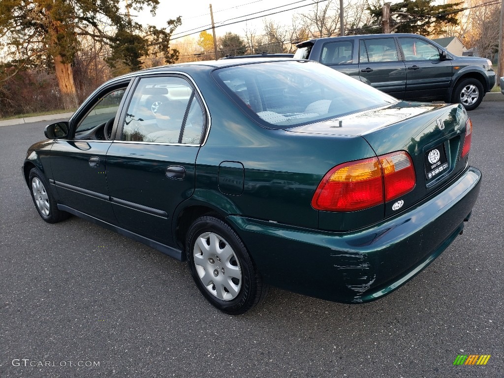 1999 Civic LX Sedan - Clover Green Pearl / Gray photo #5