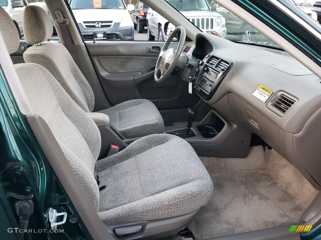 1999 Civic LX Sedan - Clover Green Pearl / Gray photo #11