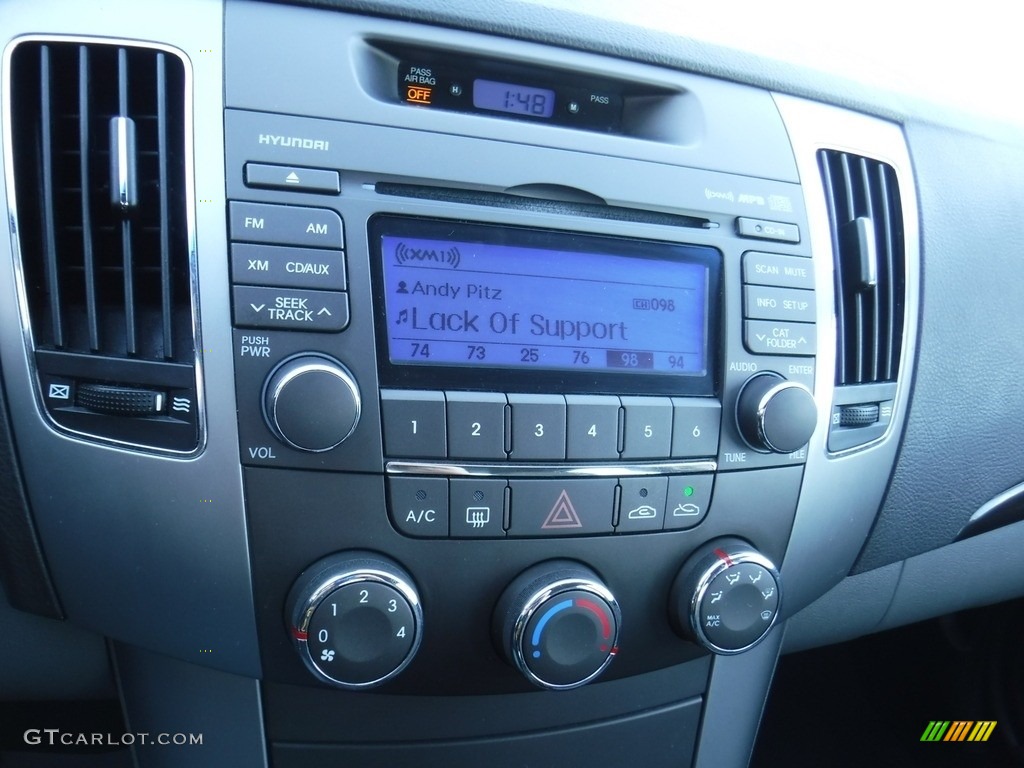 2009 Sonata GLS V6 - Bright Silver / Gray photo #16