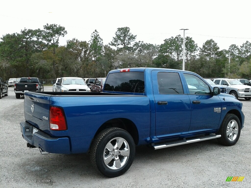2019 1500 Classic Tradesman Crew Cab 4x4 - Blue Streak Pearl / Black/Diesel Gray photo #5