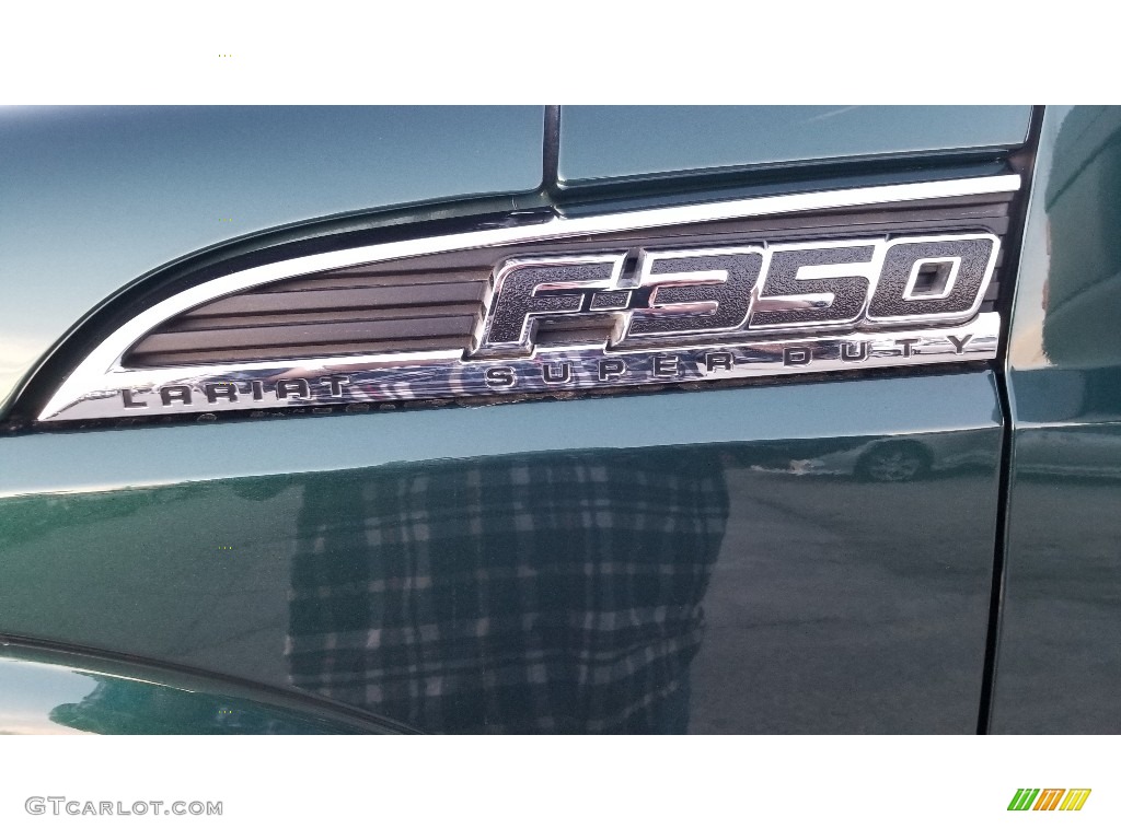 2011 F350 Super Duty Lariat Crew Cab 4x4 - Forest Green Metallic / Adobe photo #13