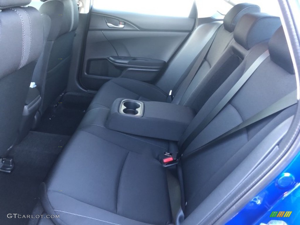2019 Civic EX Sedan - Agean Blue Metallic / Black photo #10