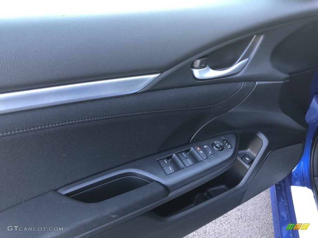 2019 Civic EX Sedan - Agean Blue Metallic / Black photo #12