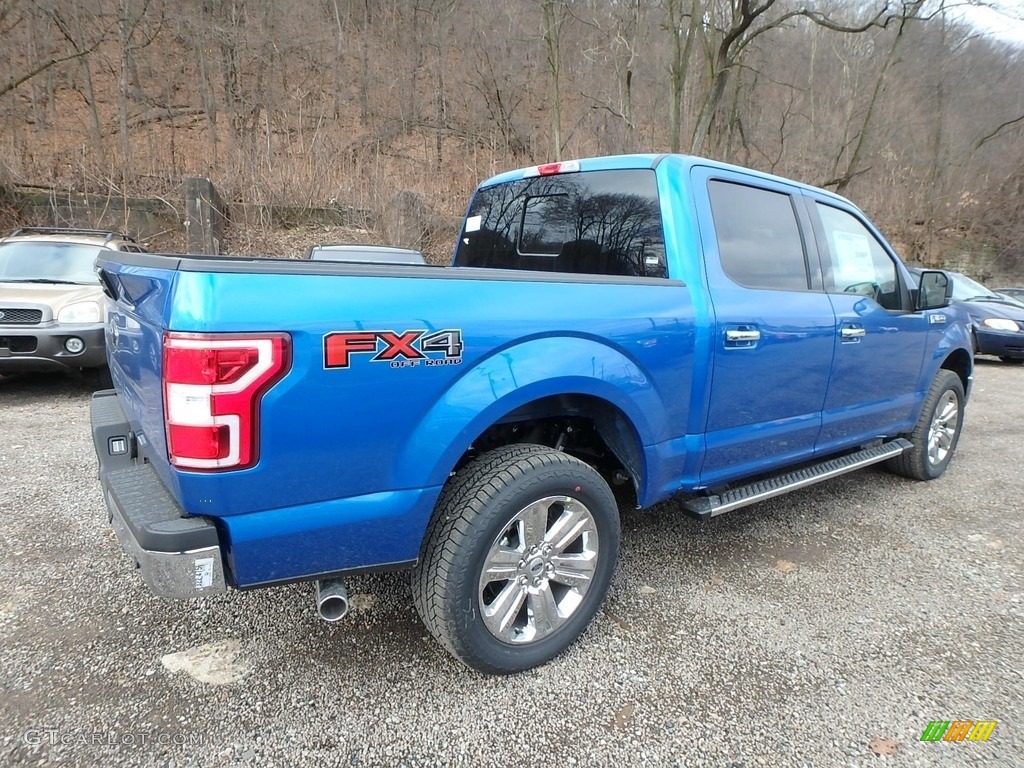 2019 F150 XLT SuperCrew 4x4 - Velocity Blue / Earth Gray photo #2