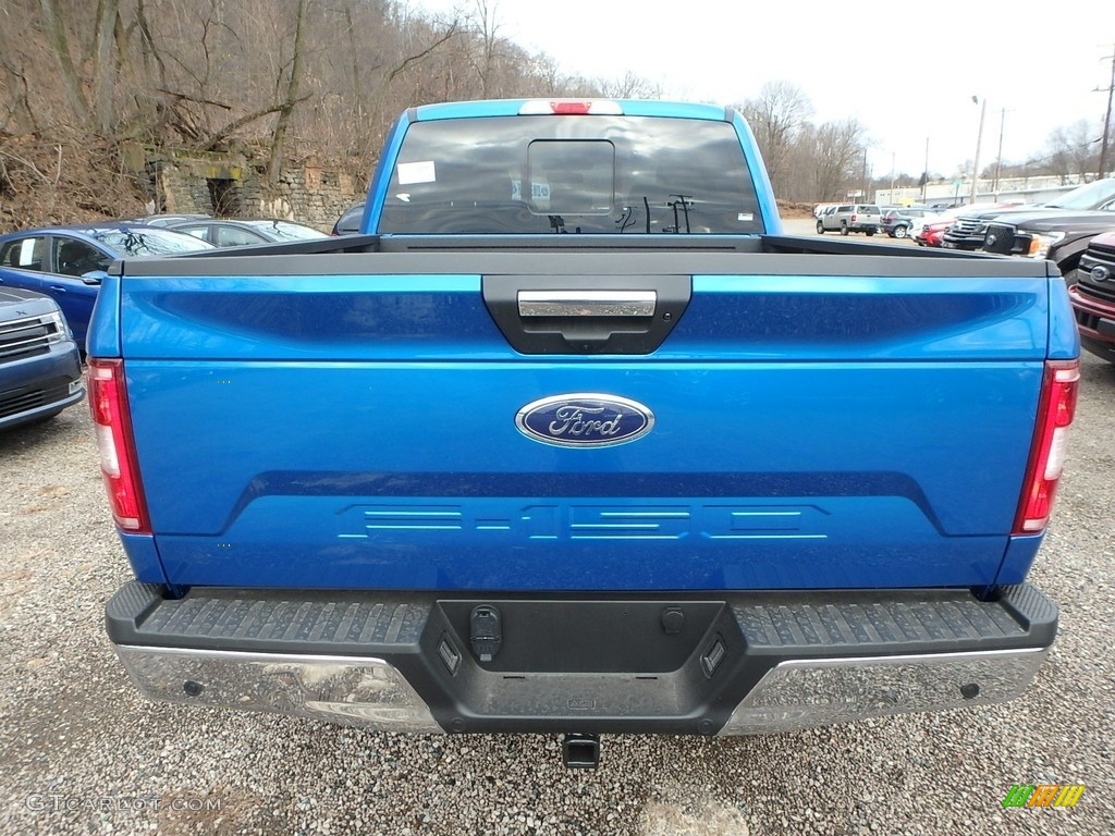 2019 F150 XLT SuperCrew 4x4 - Velocity Blue / Earth Gray photo #3