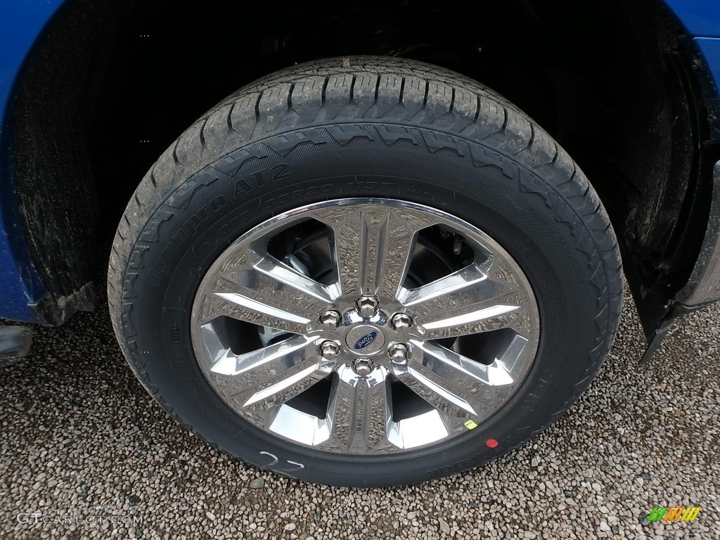 2019 F150 XLT SuperCrew 4x4 - Velocity Blue / Earth Gray photo #9