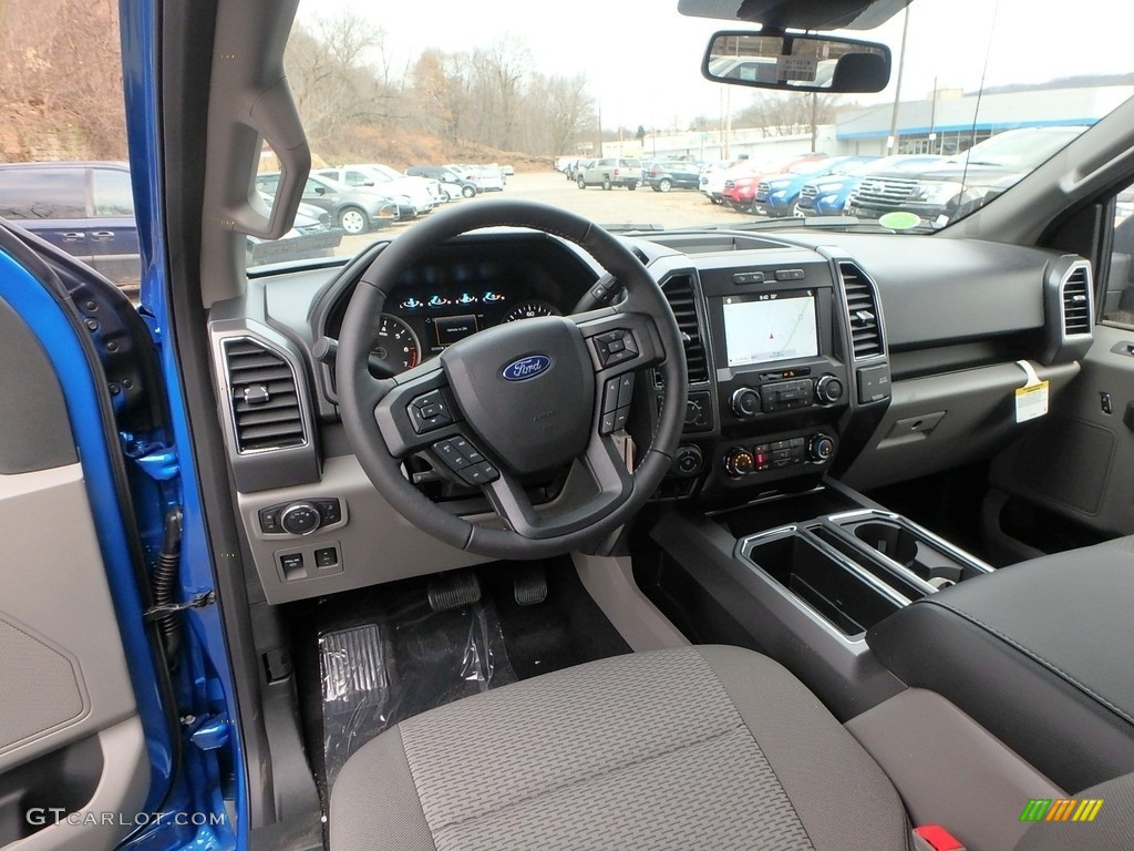 2019 F150 XLT SuperCrew 4x4 - Velocity Blue / Earth Gray photo #13