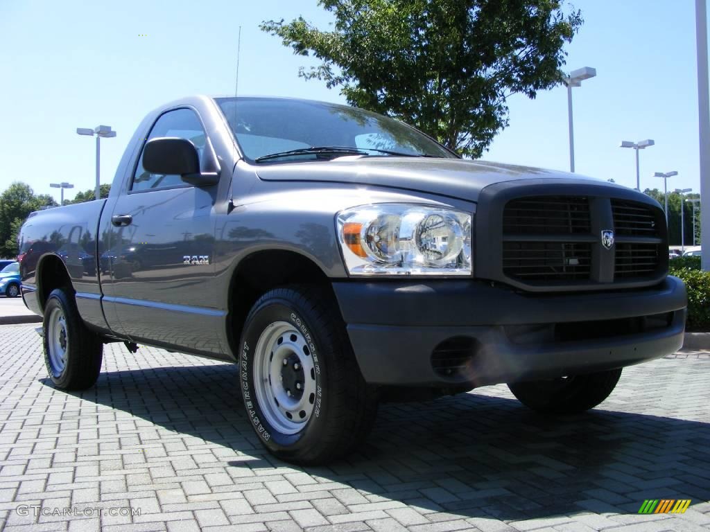 2008 Ram 1500 ST Regular Cab - Mineral Gray Metallic / Medium Slate Gray photo #7